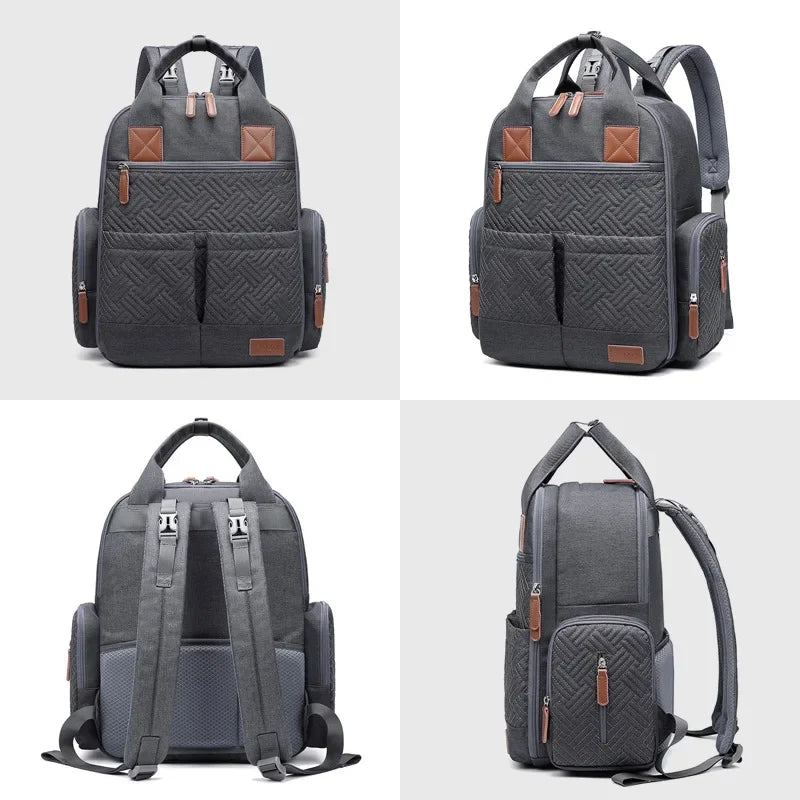 Diaper Backpack Moms Large Capacity Maternity Bag With Mat