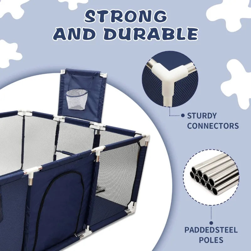 Playpens for Baby Indoor Baby Playground Kids Balls Pool Activity Fence Baby Game Corrals Children's Playpen Safety Corralitos - Loving Babies & Pets Shop