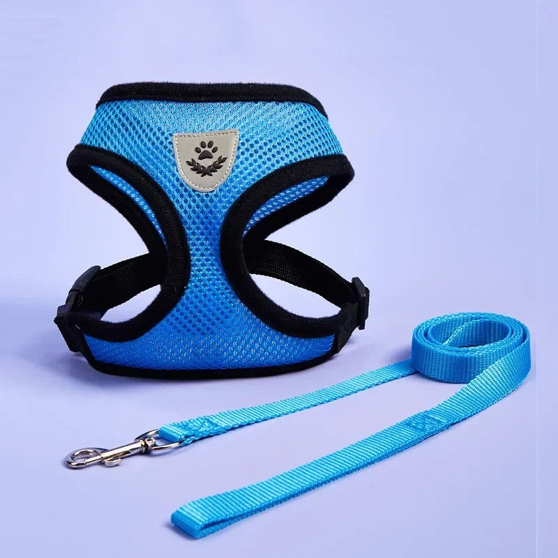 Cat Dog Adjustable Harness Vest Walking Lead Leash For Puppy - Loving Babies & Pets Shop