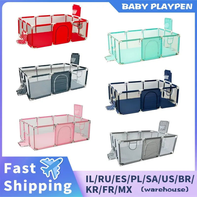 Playpens for Baby Indoor Baby Playground Kids Balls Pool Activity Fence Baby Game Corrals Children's Playpen Safety Corralitos - Loving Babies & Pets Shop