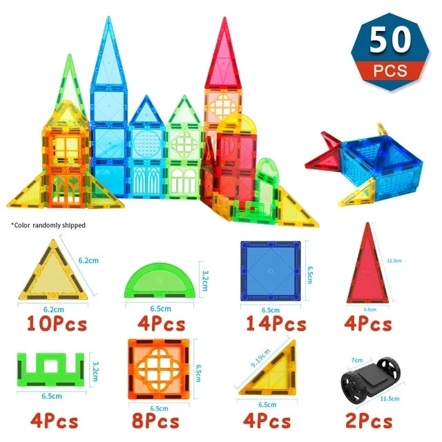 Romboss Magnetic Building Blocks Set Educational Toy for Kids Ages 1 to 12