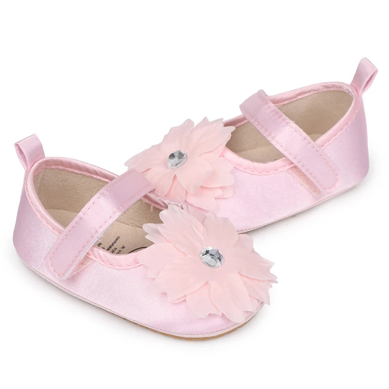Cute Baby Girls Sparkly Mary Jane Shoes Glitter Soft Sole First Walker Shoes with Bowknot Toddler Shoes for Princess - Loving Babies & Pets Shop