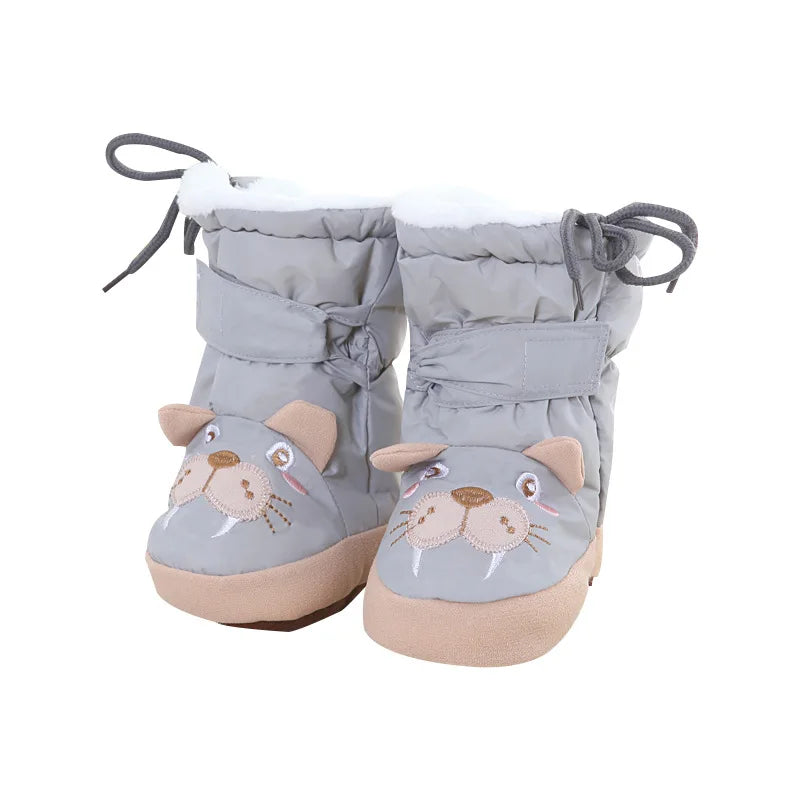 BabyCuddle 2023 High Tube Cotton Shoes – Cozy Velvet Foot Cover for Warmth