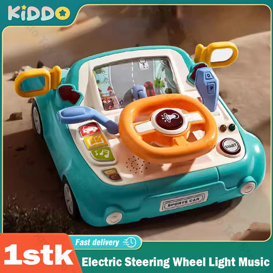 Interactive Baby Car Toy Light and Musical Steering Wheel for Developing Motor Skills