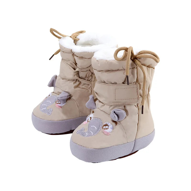 BabyCuddle 2023 High Tube Cotton Shoes – Cozy Velvet Foot Cover for Warmth