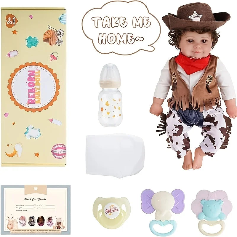 Babeside Lifelike Reborn Baby Doll 20 Inch Adorable Smiling Doll for Kids Age 3 Plus