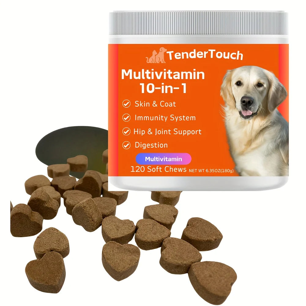 TenderTouch Multivitamin Dog Chews 3 Pack Grain Free Digestive Enzymes 540g