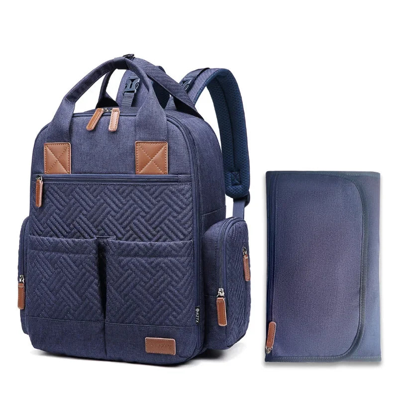 Diaper Backpack Moms Large Capacity Maternity Bag With Mat
