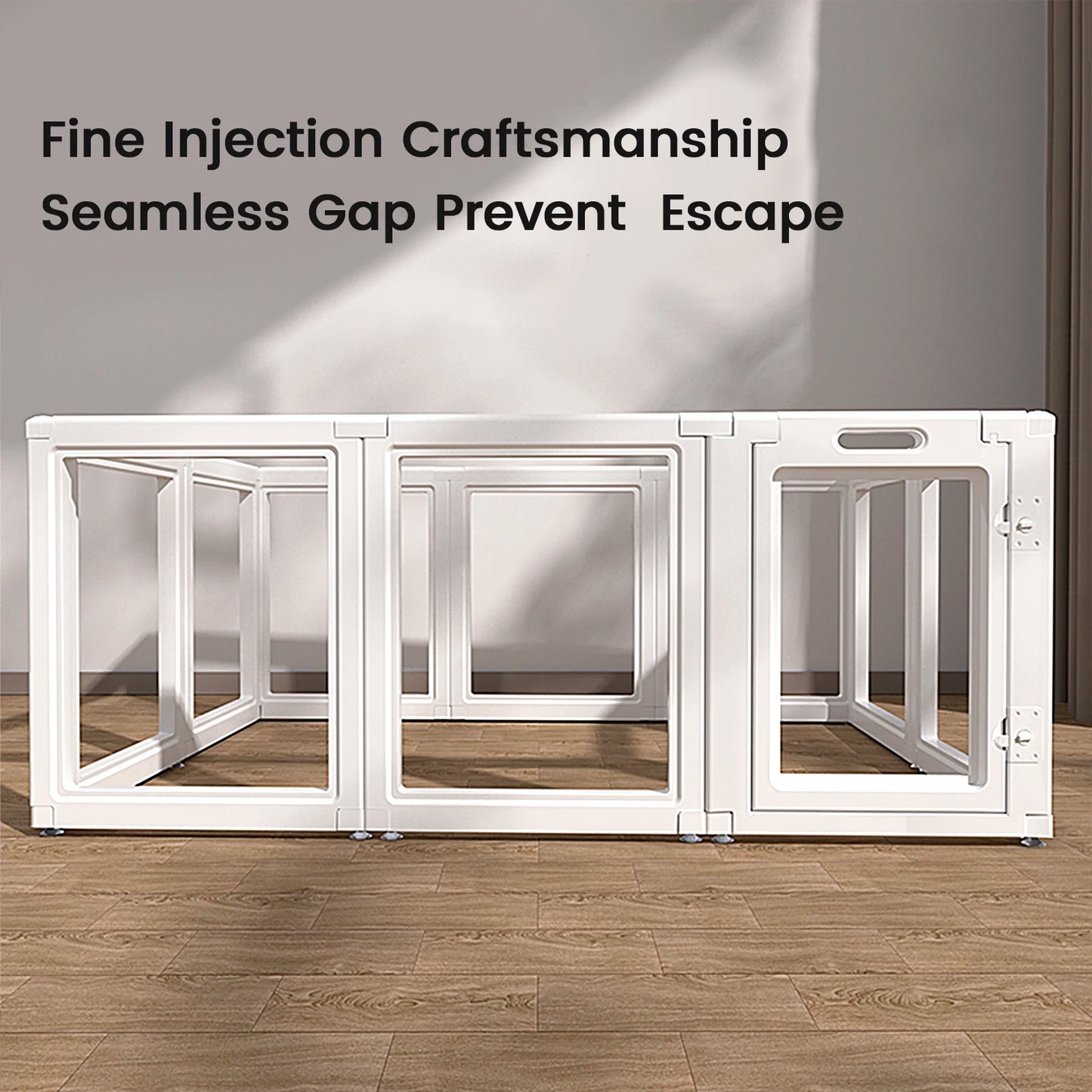 Clear Dog Playpen No Tool Setup for Small and Medium Dogs and Cats Indoor Outdoor Use