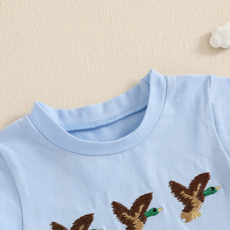 3Pcs Baby Girl Summer Outfit Set with Floral Print Top Shorts and Headband for Toddlers