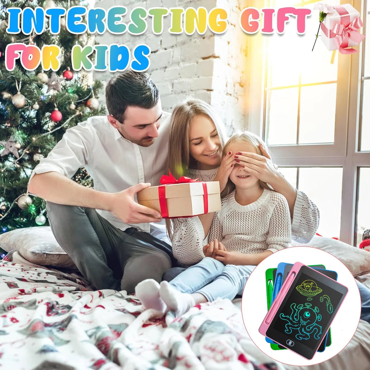 12 Pack LCD Writing Tablet for Kids, 6.5 Inch Colorful Doodle Board Drawing Tablet,toys for children，educational toys - Loving Babies & Pets Shop