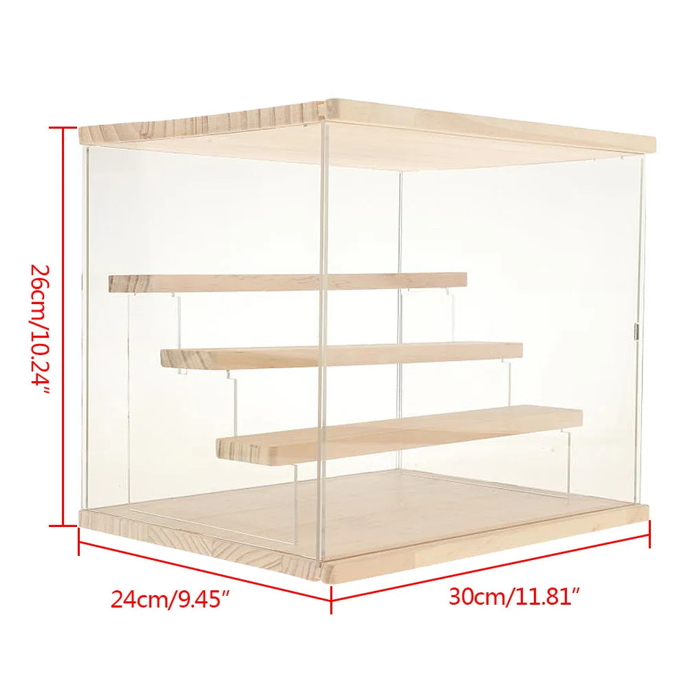 Acrylic Display Countertop Box 4 Stairs Free-standing Storage Rack Clear Doll Blind Box Storage Organizer Holder Children Shelf - Loving Babies & Pets Shop
