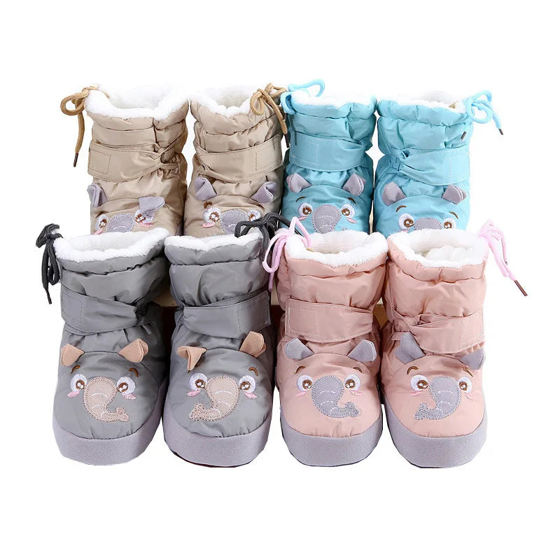 BabyCuddle 2023 High Tube Cotton Shoes – Cozy Velvet Foot Cover for Warmth