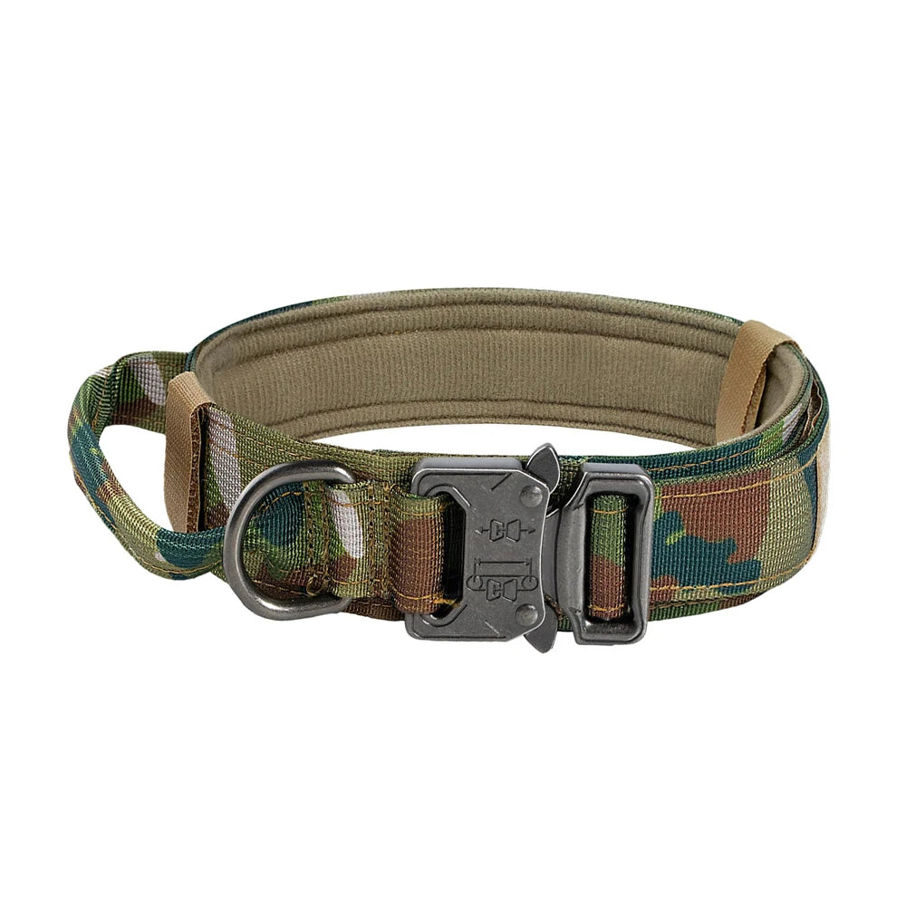 Adjustable Tactical Dog Training Collar and Leash Set for Small and Big Dogs