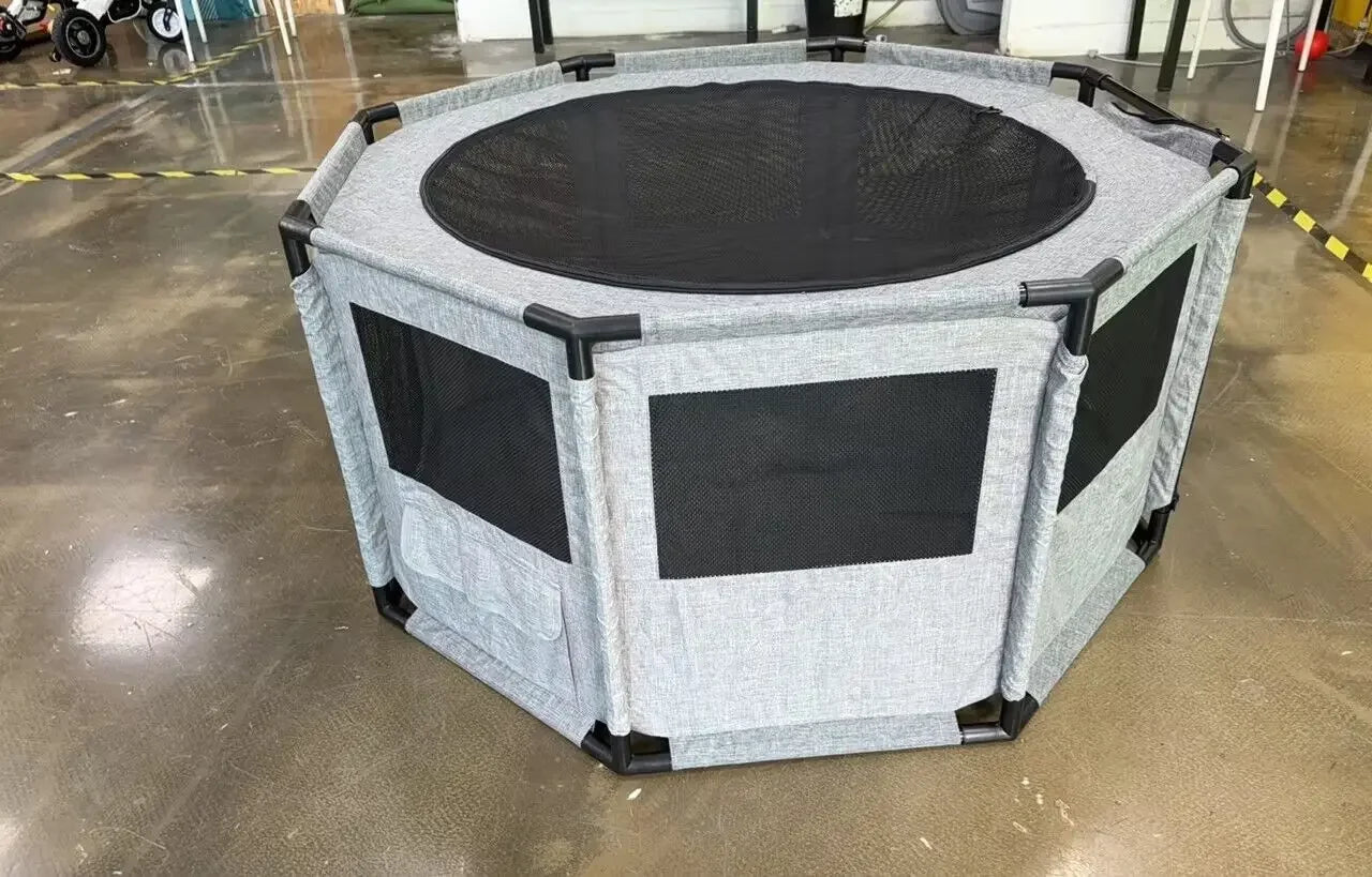 Dog Playpen, Cat Dog Crate Portable Pet Exercise Cage Kennel House Puppy Playpen Animal Playpen Indoor/Outdoor, Water-Resistant