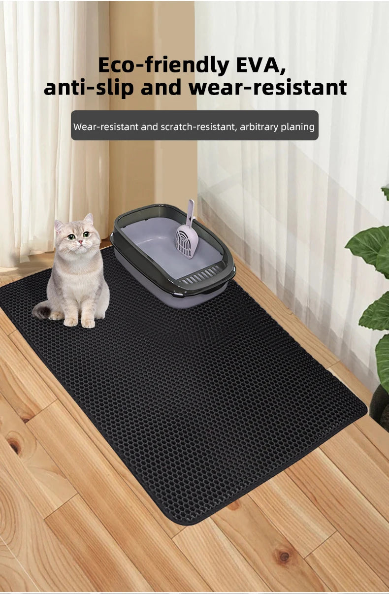 Cat Litter Mat Waterproof Urine Resistant Easy Clean