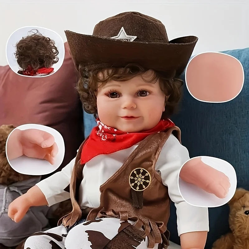 Babeside Lifelike Reborn Baby Doll 20 Inch Adorable Smiling Doll for Kids Age 3 Plus