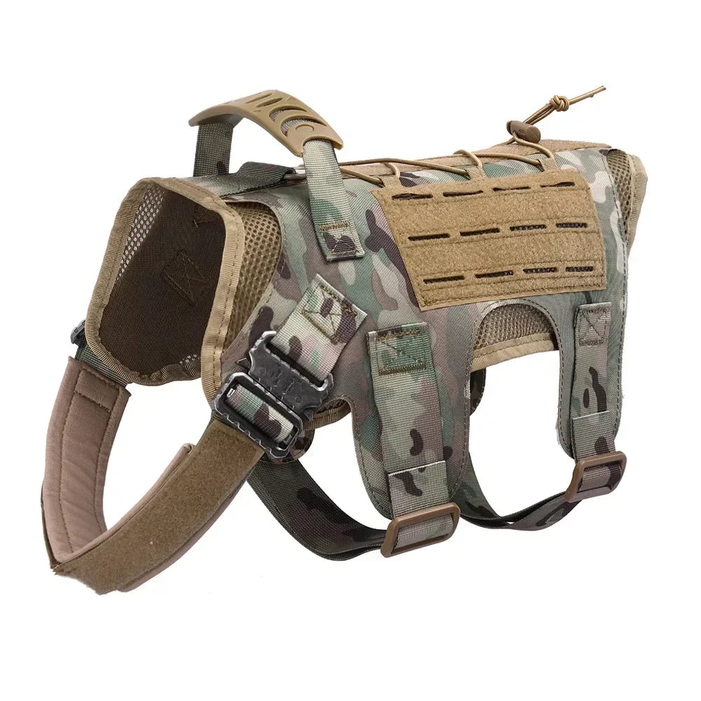 Military Large Dog Harness Pet German Shepherd K9 Malinois Training Vest Tactical Dog Harness And Leash Set For Dogs Accessories