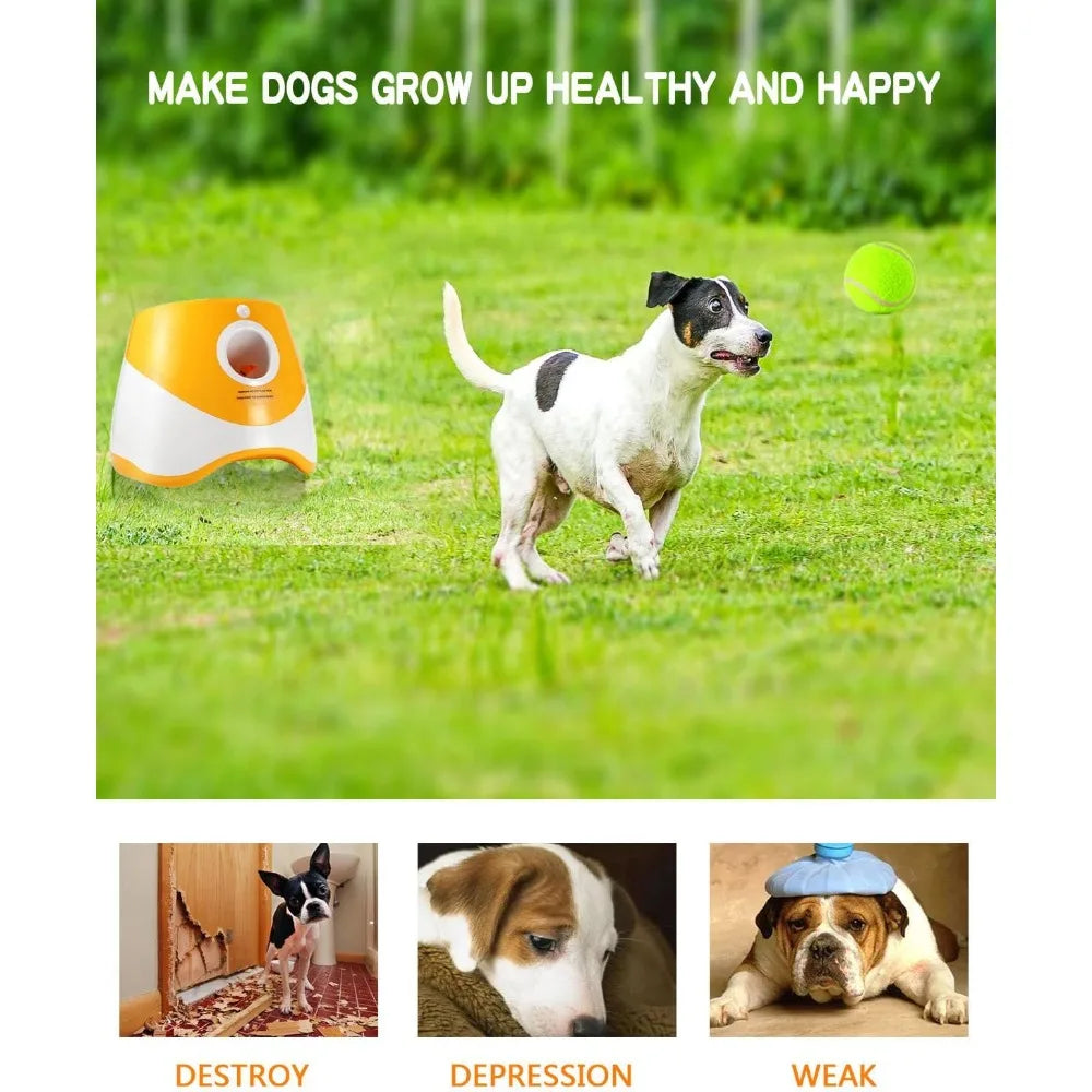 Ball Launcher For Dogs With 12 Tennis Ball， Ball Launcher, Dog Toys