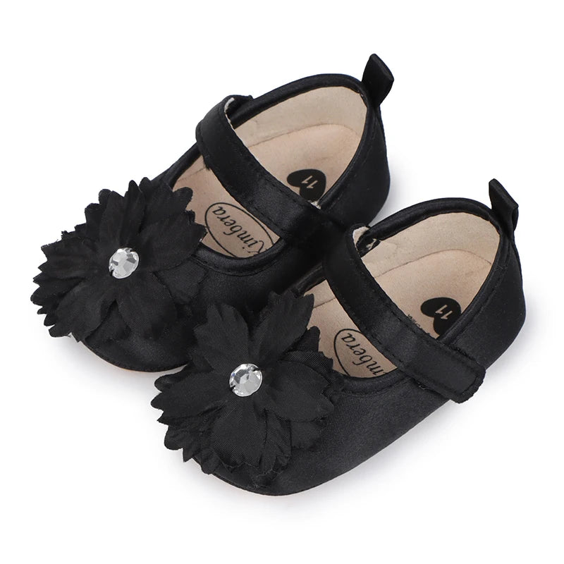 Cute Baby Girls Sparkly Mary Jane Shoes Glitter Soft Sole First Walker Shoes with Bowknot Toddler Shoes for Princess - Loving Babies & Pets Shop