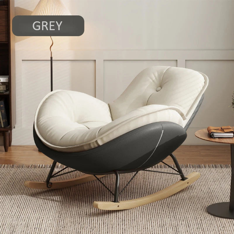 Rocking Chair Balcony Home Technology Cloth Rocking Chair Living Room Leisure Rocking Chair, Modern Rocking - Loving Babies & Pets Shop