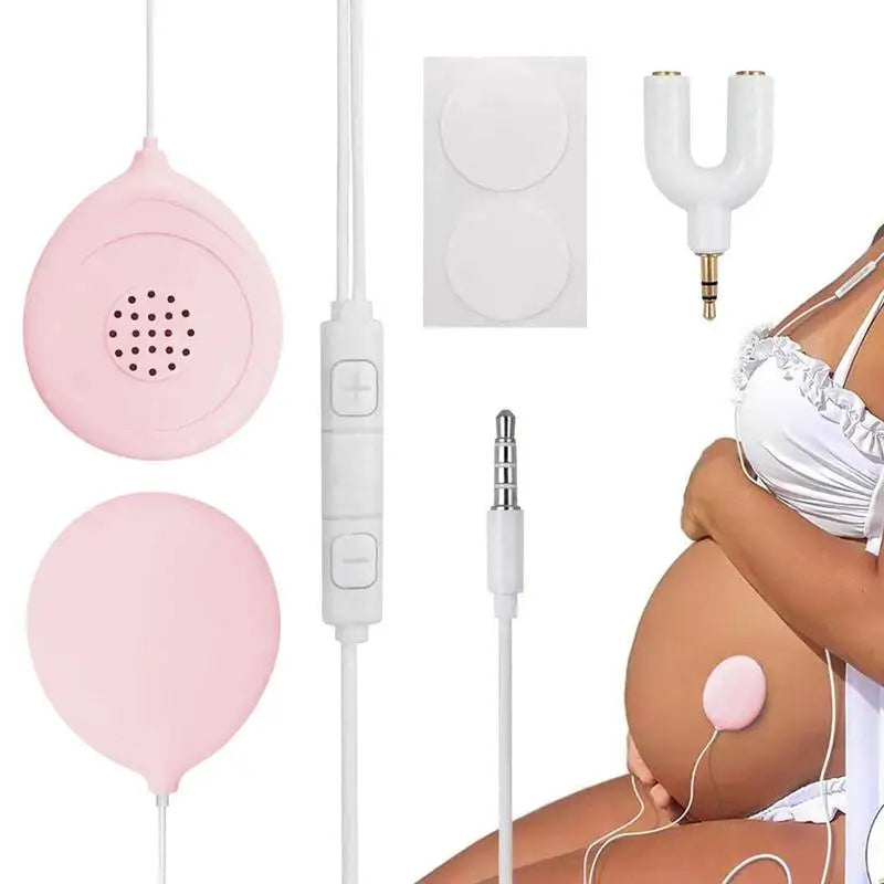 Pregnancy Belly Speaker Safe Pregnancy Earphones Gentle Belly Headphones Shower Party Gifts Universal Comfortable Pregnant - Loving Babies & Pets Shop