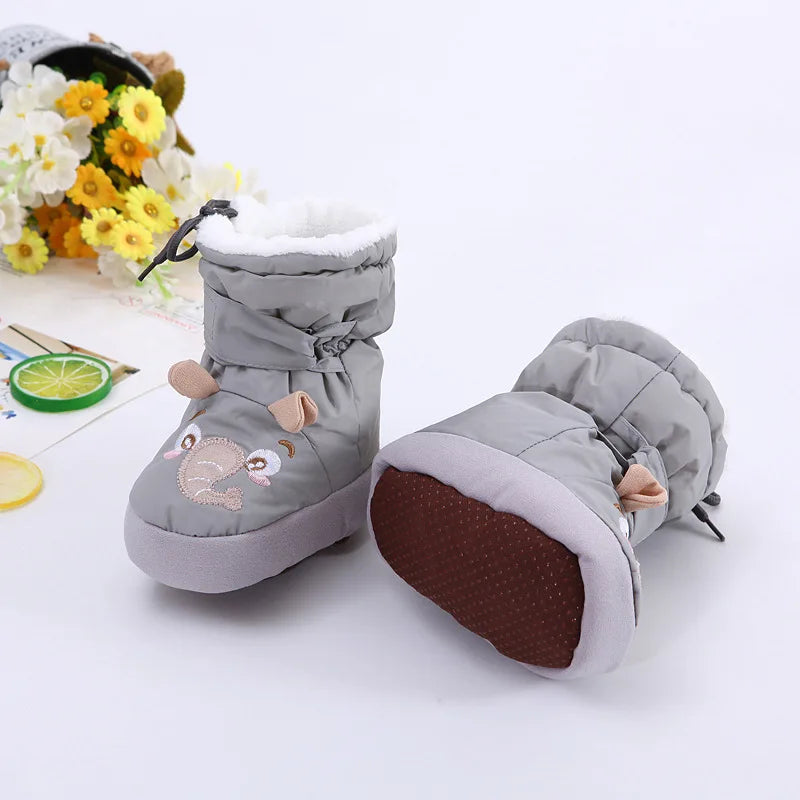 BabyCuddle 2023 High Tube Cotton Shoes – Cozy Velvet Foot Cover for Warmth