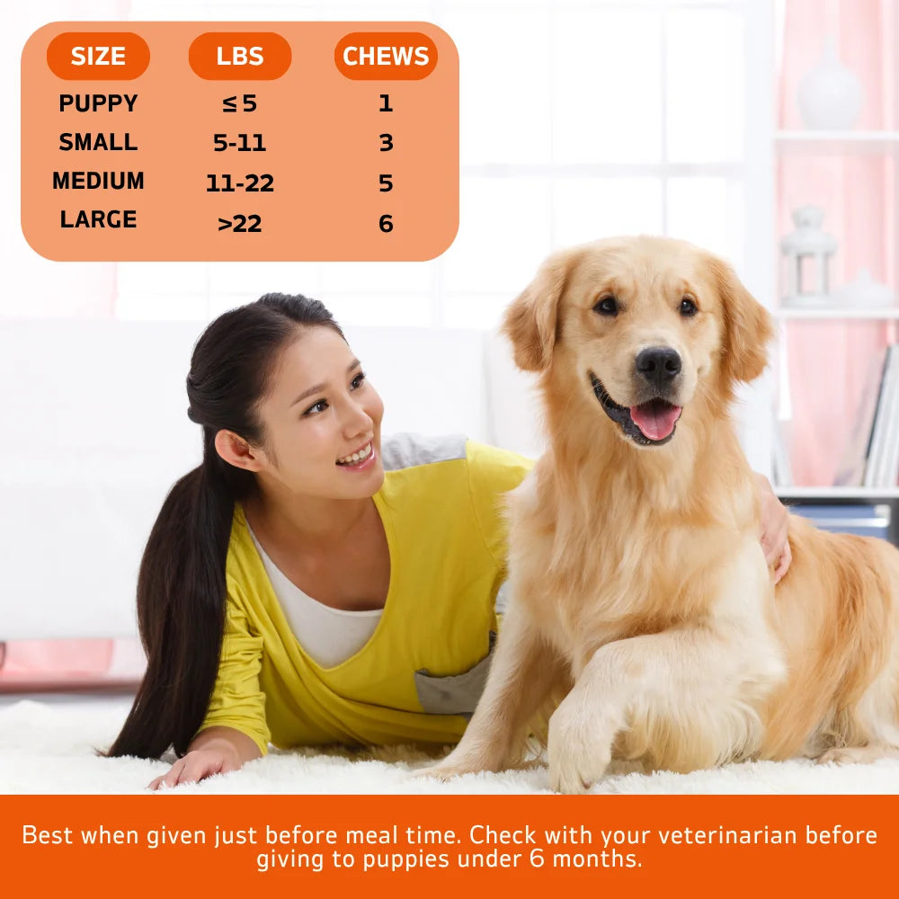 TenderTouch Calming Chews for Dogs 240 Chews 2 Pack Natural Stress Relief 360g