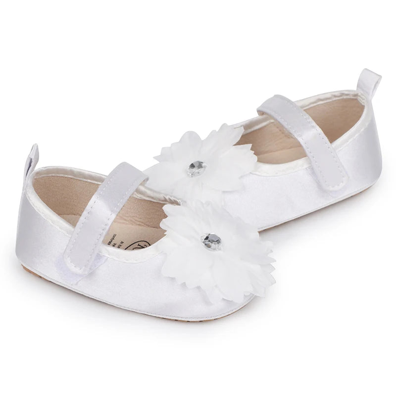 Cute Baby Girls Sparkly Mary Jane Shoes Glitter Soft Sole First Walker Shoes with Bowknot Toddler Shoes for Princess - Loving Babies & Pets Shop