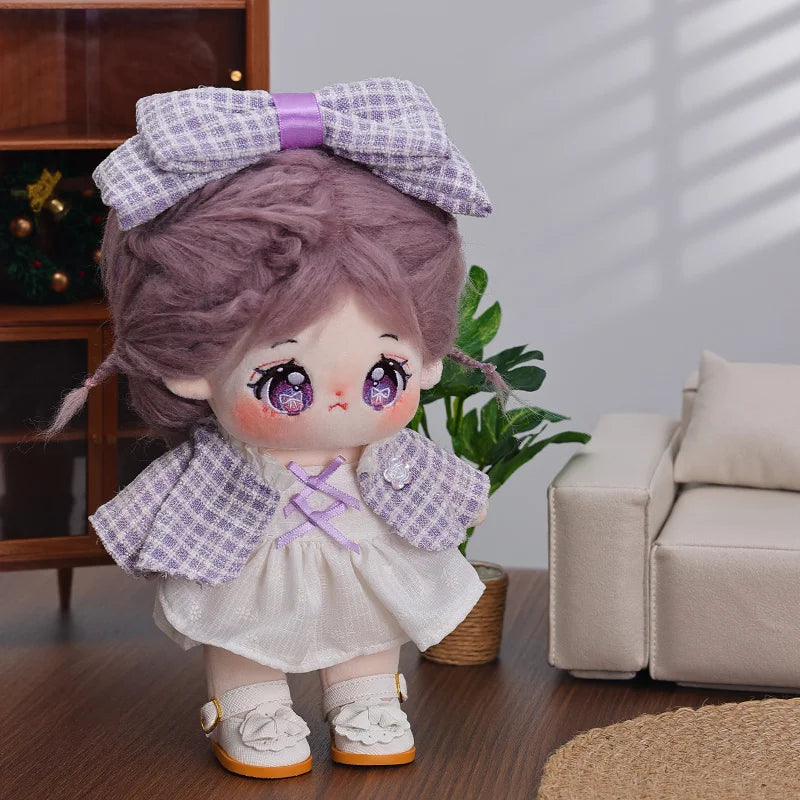 20cm Cute Spring Day Skirt+Coat Set Doll Plush Stuffed Anime Figure Dress Up Cospslay Cotton Baby Plushies Toys Collection Gift - Loving Babies & Pets Shop