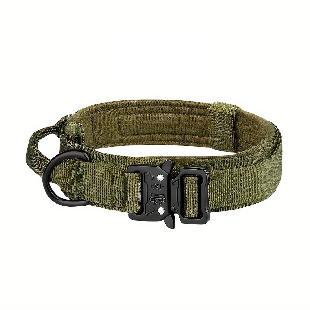 Adjustable Tactical Dog Training Collar and Leash Set for Small and Big Dogs