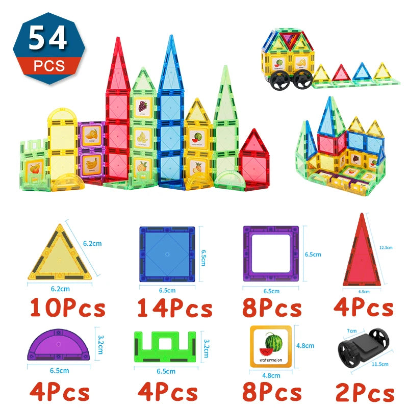 Romboss Magnetic Building Blocks Set Educational Toy for Kids Ages 1 to 12