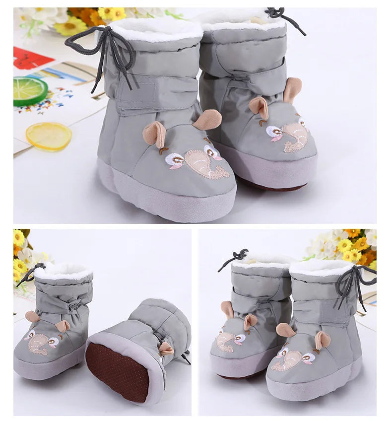 BabyCuddle 2023 High Tube Cotton Shoes – Cozy Velvet Foot Cover for Warmth