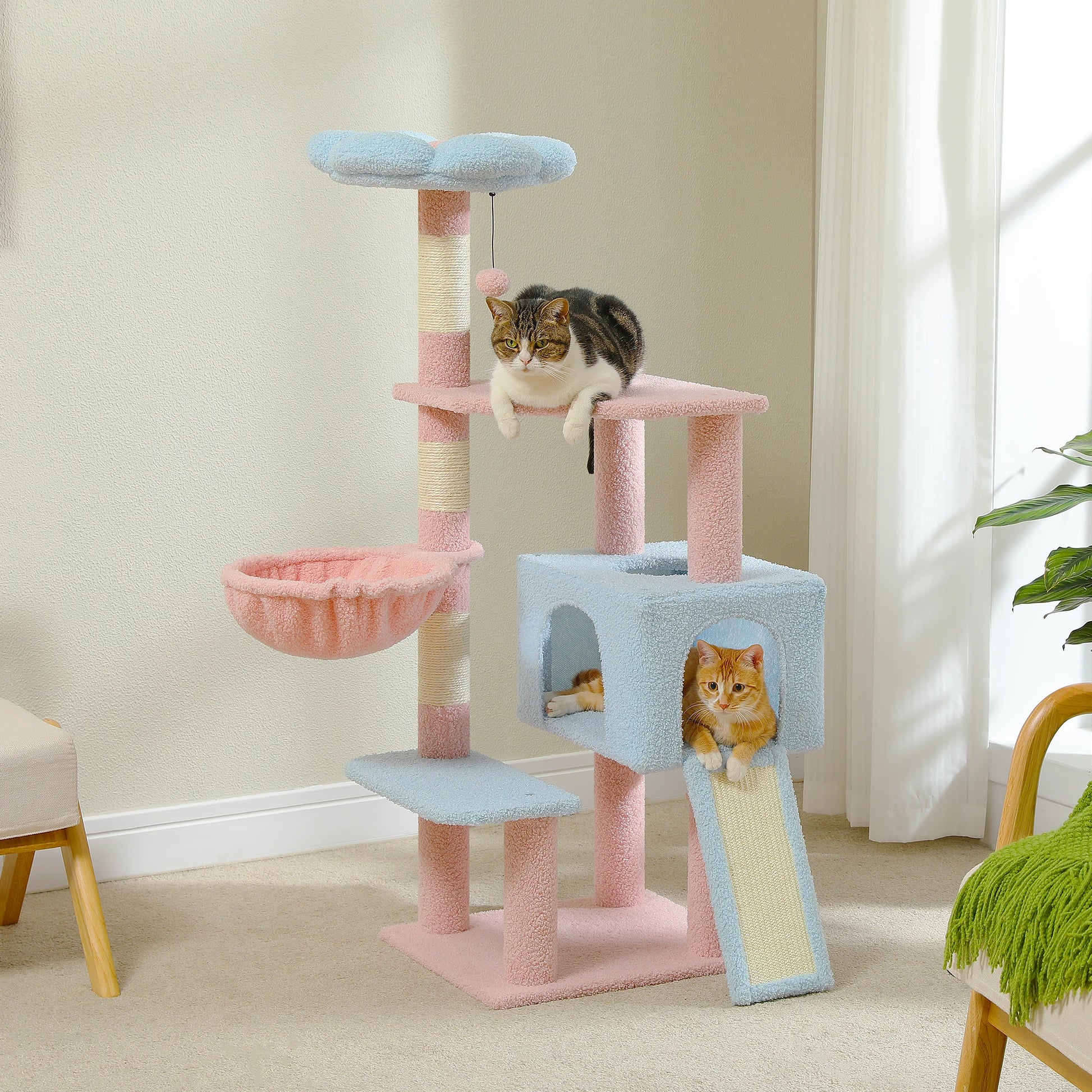 Flower Cat Tree Multi-Level Cat Tower for Indoor Cats - Loving Babies & Pets Shop