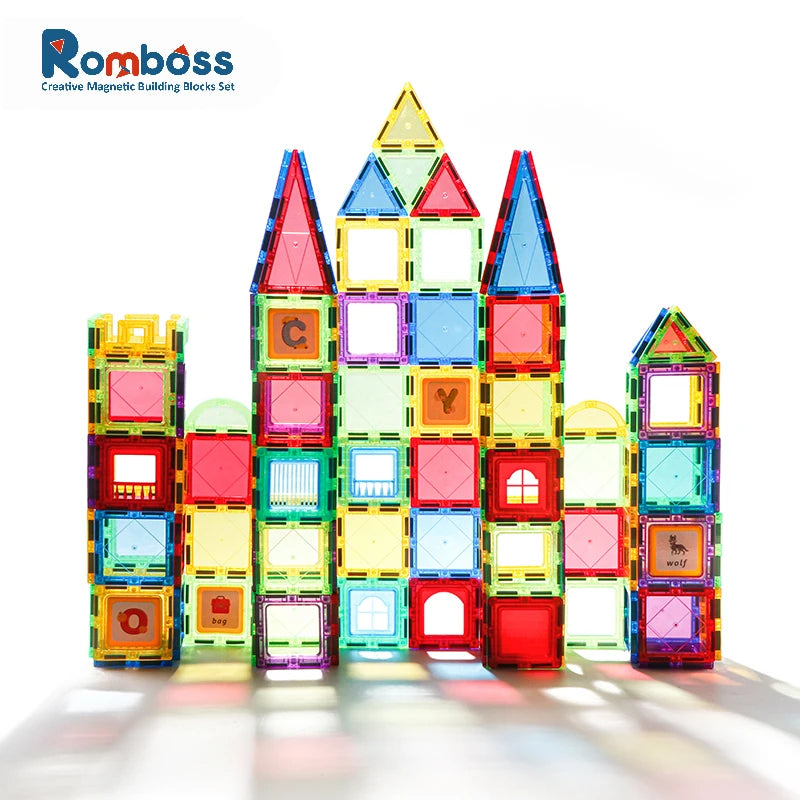 Romboss Magnetic Building Blocks Set Educational Toy for Kids Ages 1 to 12