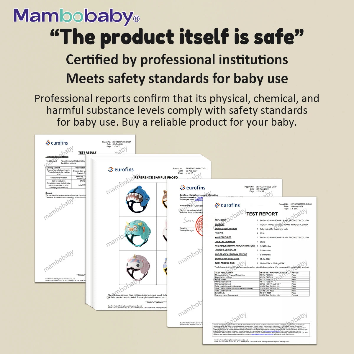 Mambobaby Safe Anti-Shock Baby Helmet for Crawling and Walking Protection for Infants