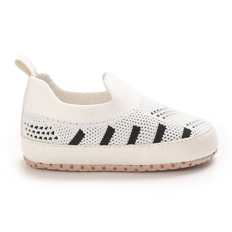 Toddler Canvas Sneakers Colorful Striped Slip-on Shoes Lightweight Breathable Soft Sole Casual Shoes for Summer Autumn - Loving Babies & Pets Shop