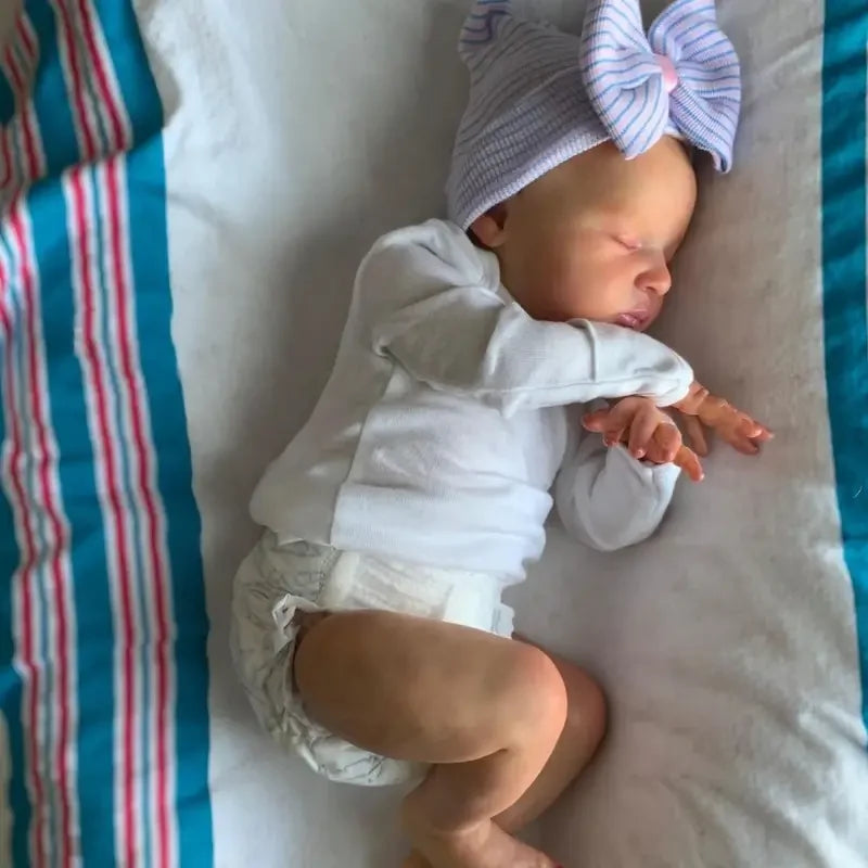 21inch 52cm Already Painted Finished Reborn Baby Doll Laura Handmade Reborn Preemie Baby Newborn Kids Toy Figure Gift Girl Dolls - Loving Babies & Pets Shop