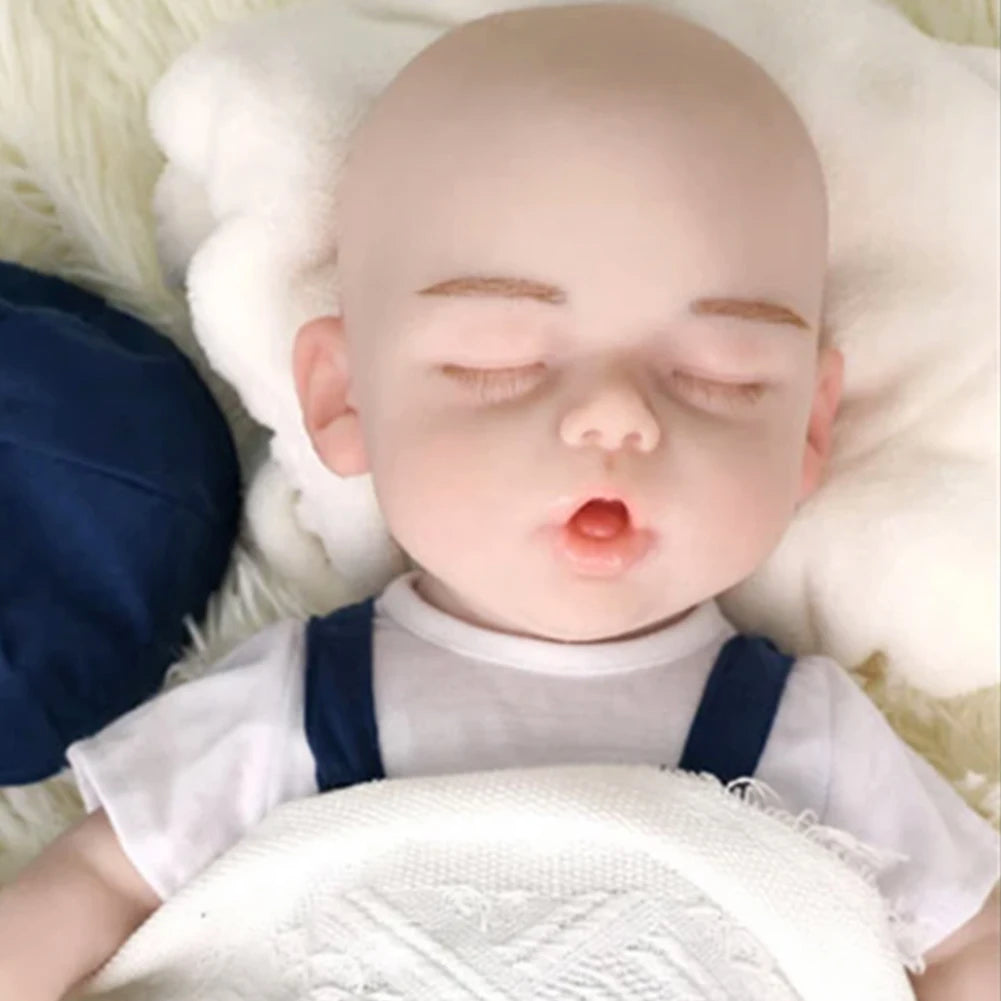 U-charmmore 47cm 3KG Full Silicone Reborn Baby Silicone Reborn Doll Full Body Silicone Girl  Real Newborn Baby Kid's Gift - Loving Babies & Pets Shop