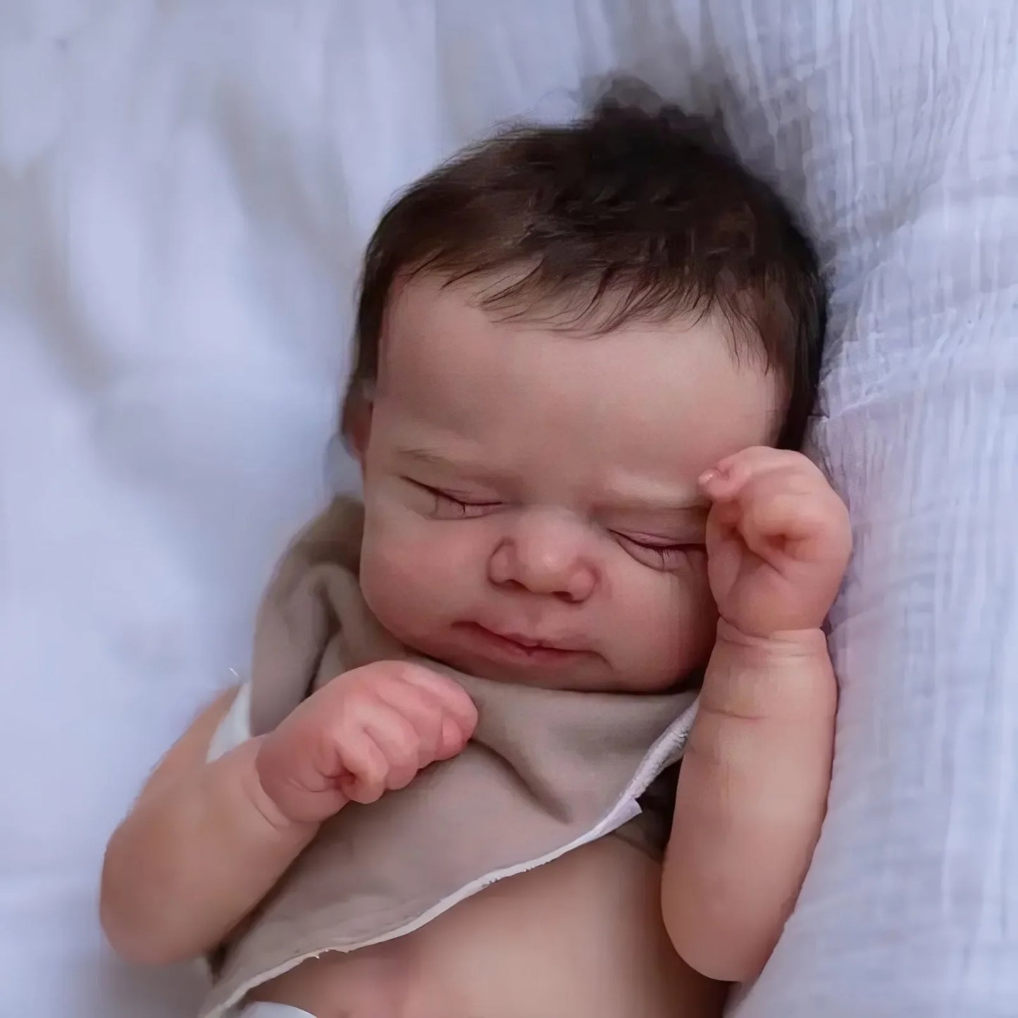 Risbecko 19 Inch Painted Reborn Baby Doll Handmade Preemie Gift for Girls