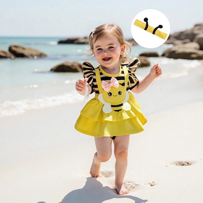 Baby Girl Floral Sleeveless Romper With Headband And Sandals