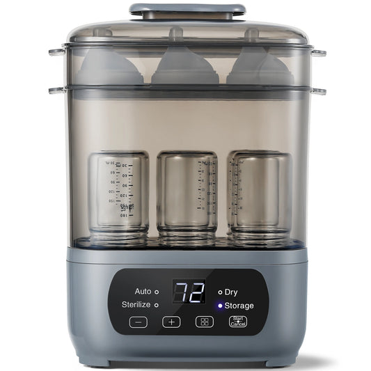 4 In 1 Baby Bottle Sterilizer And Dryer Six Bottles