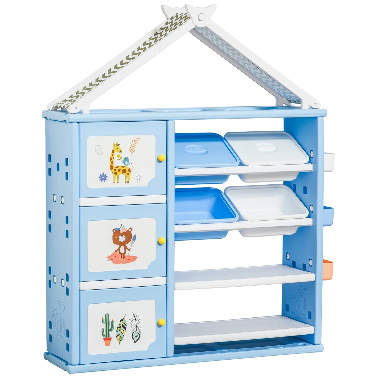 Multi-Style Kids Bedroom Shelf Organizer for Toy Storage and More
