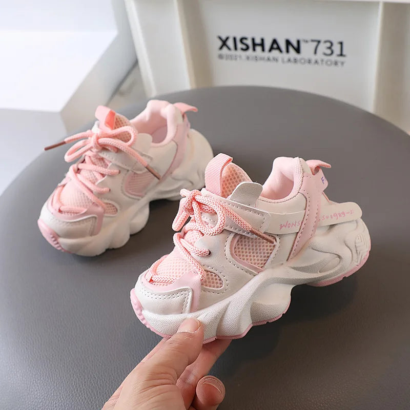 Spring Autumn Boys Girls Shoes Sports Mesh Breathable Shoes Children Baby Walking Sneakers Soft Sole Casual Running Shoes - Loving Babies & Pets Shop
