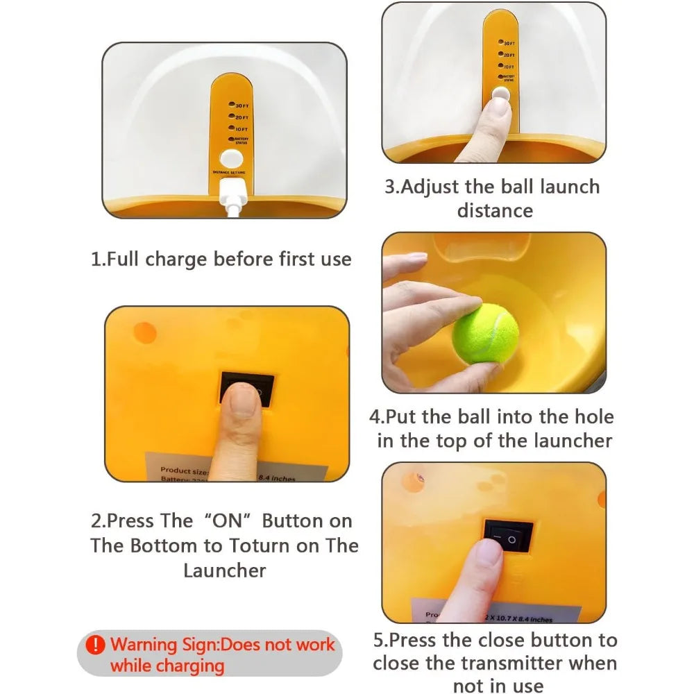 Ball Launcher For Dogs With 12 Tennis Ball， Ball Launcher, Dog Toys