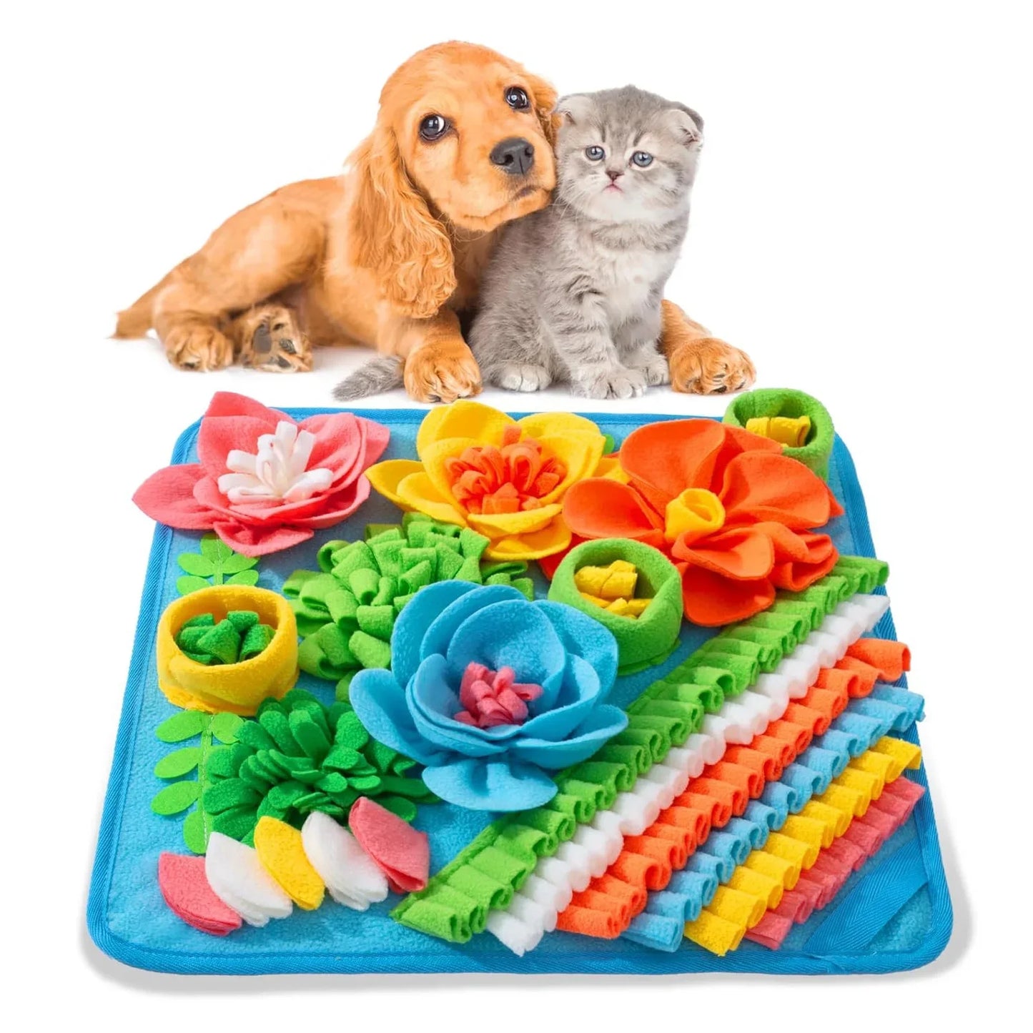 Pet Sniffing Pad Dog And Cat Foraging Toys Indoor Play Eating Mat Relieve Stress Release Energy Treasure Hunting Slow Food - Loving Babies & Pets Shop