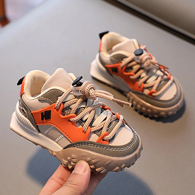 Child Walking Shoes Boys Outdwear Sports Running Shoes Trekking Children's Sneakers Girls Anti-Slip Trendy Casual Baby Shoes