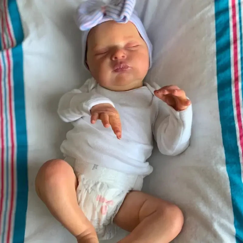 21inch 52cm Already Painted Finished Reborn Baby Doll Laura Handmade Reborn Preemie Baby Newborn Kids Toy Figure Gift Girl Dolls - Loving Babies & Pets Shop