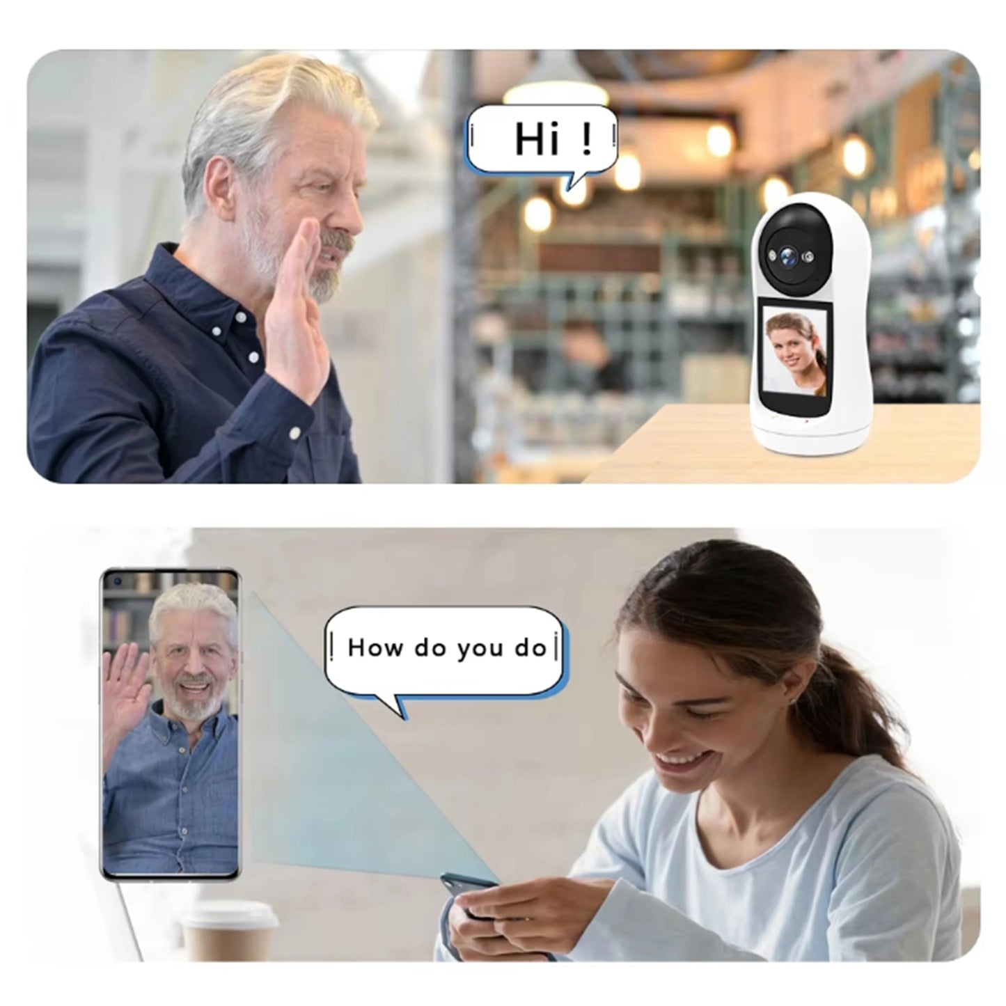 4MP 2K PTZ Wifi Camera Indoor For Baby Monitor Cry Detection One-Click Video Call Surveillance Camera Home Security Protection