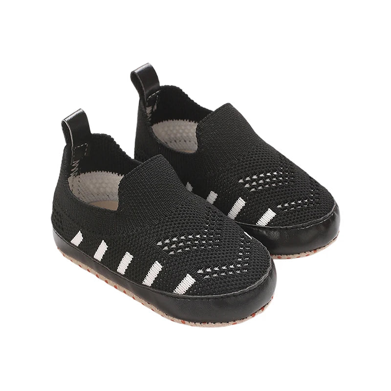 Toddler Canvas Sneakers Colorful Striped Slip-on Shoes Lightweight Breathable Soft Sole Casual Shoes for Summer Autumn - Loving Babies & Pets Shop